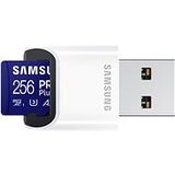 Samsung/micro SDXC/256GB/180MBps/USB 3.0/USB-A/Class 10/+ Adaptér/Modrá