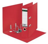 Pákový šanón, 80 mm, A4, kartón, recyklovateľný, LEITZ &quot;180 Recycle&quot;, červená