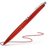 Guľôčkové pero, 0,5 mm, stláčací mechanizmus, SCHNEIDER &quot;K20 Icy&quot;, červená
