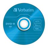 DVD-R 4,7 GB, 16x, farebné, v tenkom obale (AZO)