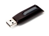 USB kľúč, 128GB, USB 3.0, 80/25 MB/sec, VERBATIM &quot;V3&quot;, čierny-sivý