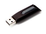 USB kľúč, 64GB, USB 3.0, 60/12 MB/sec, VERBATIM &quot;V3&quot;, čierny-sivý