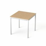 Stôl, univerzálny, s kovovými nohami, 75x75 cm, MAYAH &quot;Freedom SV-37&quot;, jaseň