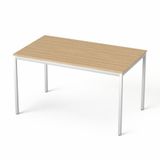 Stôl, univerzálny, s kovovými nohami, 75x130 cm, MAYAH &quot;Freedom SV-38&quot;, jaseň