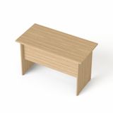 Písací stôl, s drevenými nohami, 120x70 cm, MAYAH &quot;Freedom SV-19&quot;, jaseň