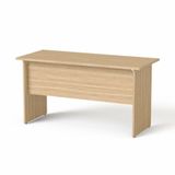 Písací stôl, s drevenými nohami, 140x70 cm, MAYAH &quot;Freedom SV-20&quot;, jaseň