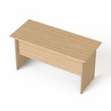 Písací stôl, s drevenými nohami, 140x70 cm, MAYAH &quot;Freedom SV-20&quot;, jaseň