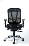 Kancelárska stolička, nastaviteľné opierky rúk, sieťované sedadlo, hliníkový podstavec, MAYAH &quot;Flow&quot;