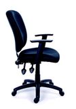 Kancelárska stolička, čierne čalúnenie, čierny podstavec, MaYAH &quot;Active&quot;