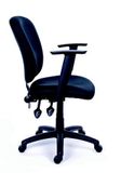 Kancelárska stolička, čierne čalúnenie, čierny podstavec, MaYAH &quot;Active&quot;