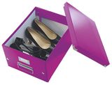 Odkladací box, A4, lesklý povrch, LEITZ &quot;Click&amp;Store&quot;, fialový