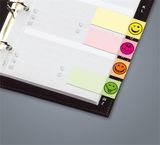 Záložky, papierové, 5x40 lap, 20x50 mm, SIGEL &quot;Smile&quot;, mix farieb