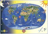 Podložka na stôl, obojstranná, &quot;Föld országai/Gyermek-világtérkép - Krajiny Sveta/ Detská mapa sveta&quot; výrobok v MJ