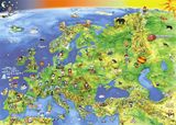 Podložka na stôl, obojstranná, STIEFEL  &quot;Európa/Európa detská mapa&quot;
