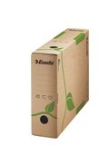 Archívny box, A4, 80 mm, recyklovaný kartón, ESSELTE &quot;Eco&quot;, hnedý
