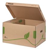 Archívny kontajner, recyklovaný kartón, s otváraním zhora,  ESSELTE &quot;Eco&quot;, hnedý
