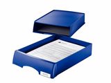 Box na dokumenty, plastový, 1 zásuvkový, LEITZ &quot;Plus&quot;, modrý