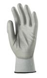Montážne rukavice, sivé, na dlani namočené do polyuretánu, veľkosť: 10