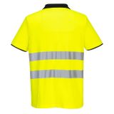 PORTWEST PW212 Hi-Vis Polo tričko S/S žltá/čierna