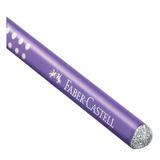 Grafitová ceruzka, B, trojhranný tvar, FABER-CASTELL &quot;Sparkle Pearl&quot;, perleťovo fialová