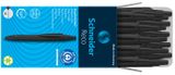 Guľôčkové pero, 0,5 mm, SCHNEIDER &quot;Reco M&quot;, čierna, s náplňou 0,5 mm,&quot;Eco 725 M&quot;, modrá