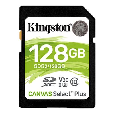 128GB SDXC Kingston Canvas Select Plus U1 V10 CL10 100MB/s