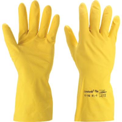 AlphaTec 87-190 latexové rukavice, žlté
