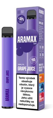 Aramax Bar 700 Grape Juice 20 mg