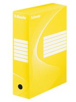 Archívny box, A4, 100 mm, kartón, ESSELTE "Standard", žltý