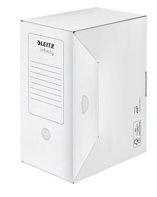 Archívny box, A4, 150 mm, LEITZ "Infinity", biely