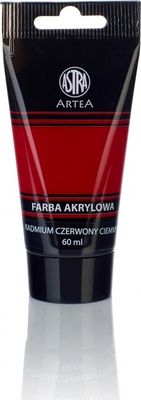 ARTEA Akrylová farba Profi 60ml, Cadmium Deep Red / Kadmiová Červená Tmavá, 83410930