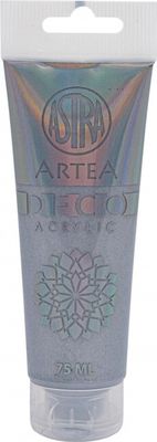 ARTEA Deco, Akrylová farba 75ml, Metallic Silver / Strieborná Metalická, 309123023