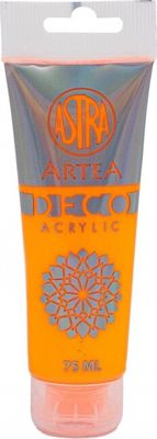 ARTEA Deco, Akrylová farba 75ml, Neon Orange / Oranžová Neónová, 309123022