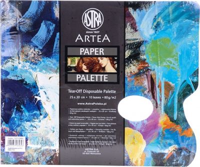 ARTEA Papierová paleta na miešanie farieb, 25x30cm, 10ks, 325122002