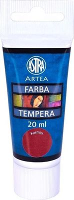 ARTEA Temperová farba Profi 20ml, Carmine / Karmínová Červená, 307118005