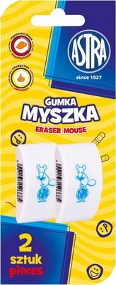 ASTRA Mouse, 2ks Ergonomická biela guma, blister, 403022008