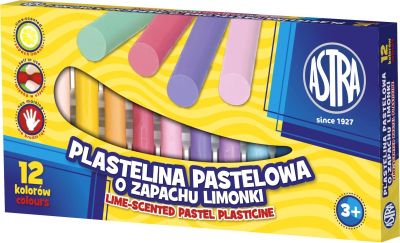 ASTRA Plastelína voňavá 12 pastelových farieb, 303114001