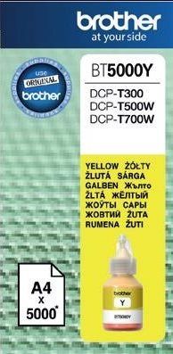 Atramentová náplň Brother BT-5000Y yellow - originál (5 000 str.)