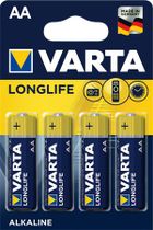 Batéria, AA, ceruzková, 4 ks, VARTA "Longlife"