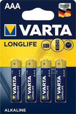 Batéria, AAA, mikro, 4 ks, VARTA "Longlife"
