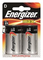 Batéria, D, veľkokapacitná, 2 ks, ENERGIZER "Max"