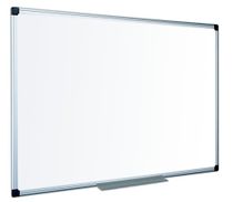 Biela tabuľa, smaltovaná, matná, 100x200 cm, hliníkový rám, VICTORIA