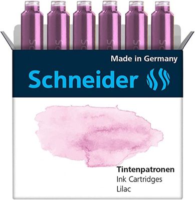 Bombičky do plniaceho pera Schneider pastelové- lilac