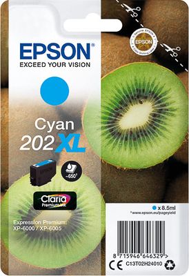 C13T02H24010 EPSON XP Tinte cyan HC 650