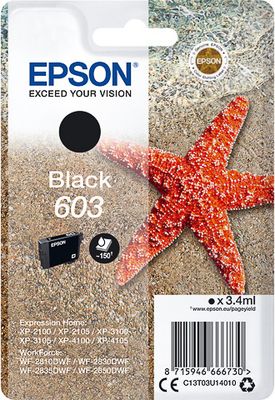 C13T03U14010 EPSON Nr.603 XP Tinte black