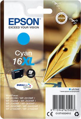 C13T16324012 EPSON WF Tinte cyan HC 450