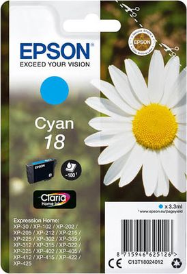 C13T18024012 EPSON XP Tinte cyan ST 180
