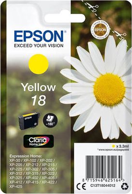 C13T18044012 EPSON XP Tinte yellow ST