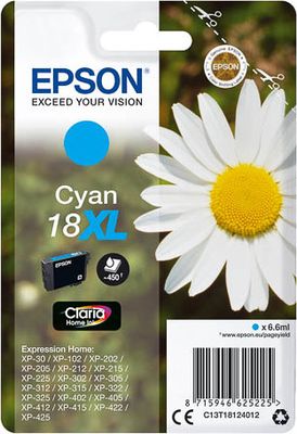 C13T18124012 EPSON XP Tinte cyan HC 450