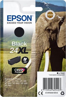 C13T24314012 EPSON XP Tinte black HC 500